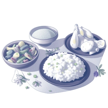 A close-up of a Tet feast showcasing traditional dishes like pickled vegetables, boiled chicken, and sticky rice.