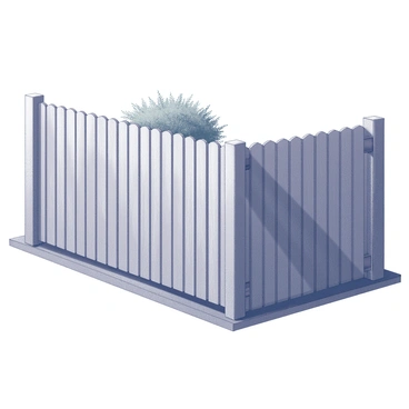 A robust wooden fence surrounding a property, symbolizing safety and stability.