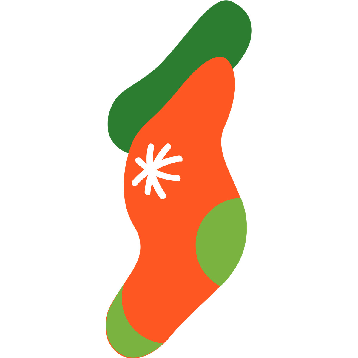 Fogg 스타일의 Gift sock 일러스트레이션 PNG, SVG 다운로드