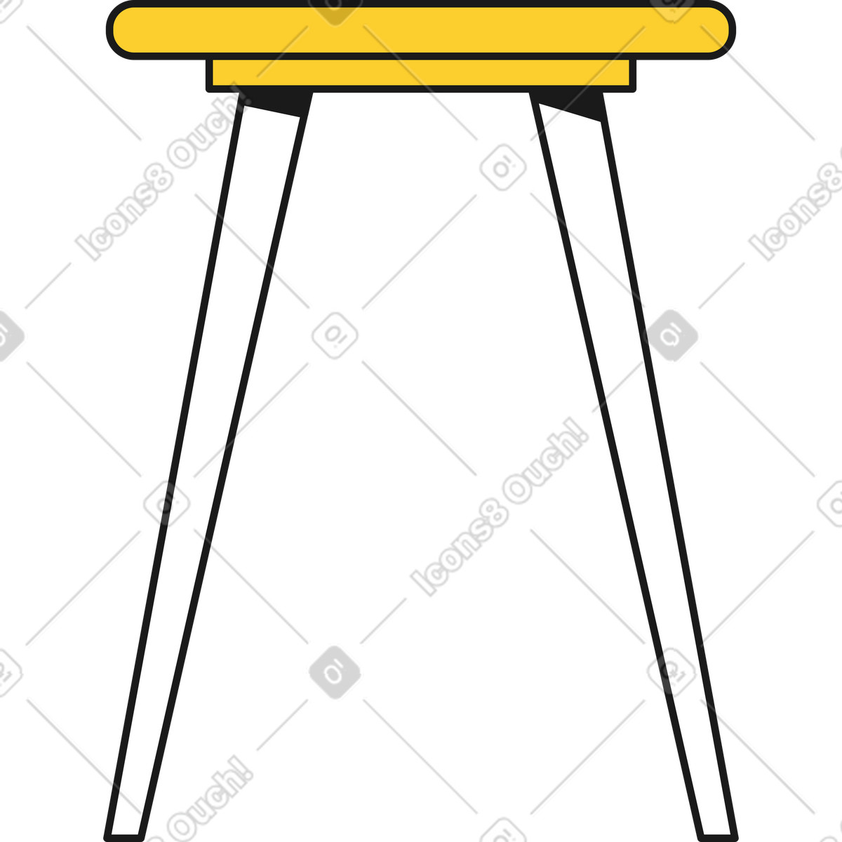 Illustration Support de fleurs dans le style Taxi à télécharger aux formats PNG, SVG