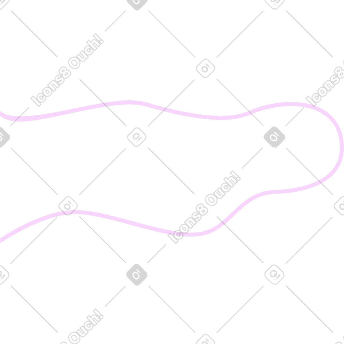 Pink line illustration in Marginalia style download in PNG, SVG
