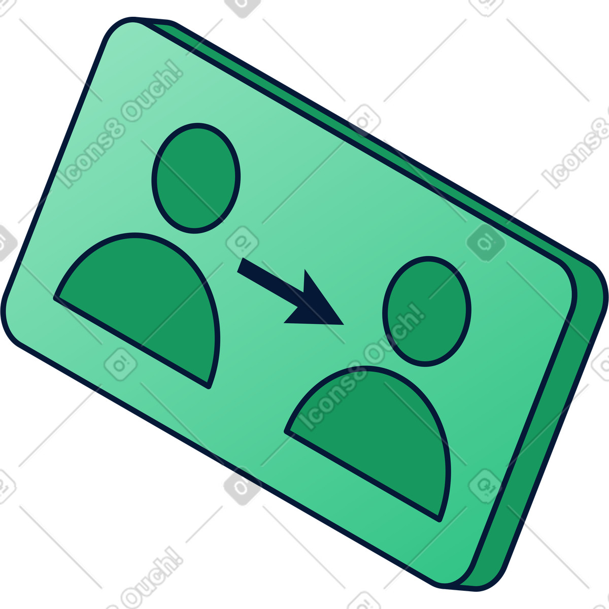 Delegate icon illustration in PNG, SVG