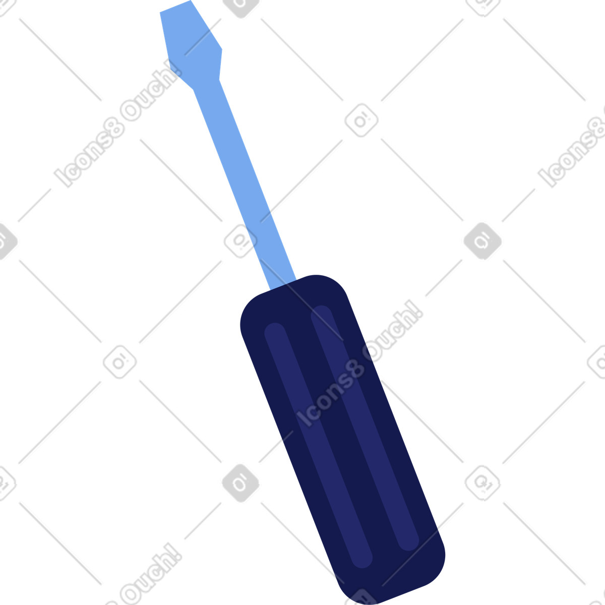Screwdriver illustration in PNG, SVG
