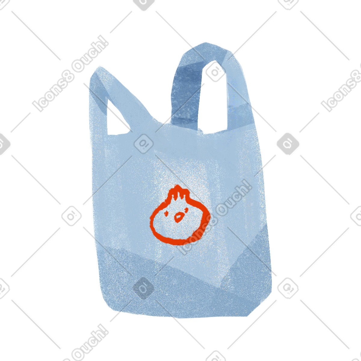 下载 Ikigai 风格的 袋 插画，支持 PNG、SVG 格式