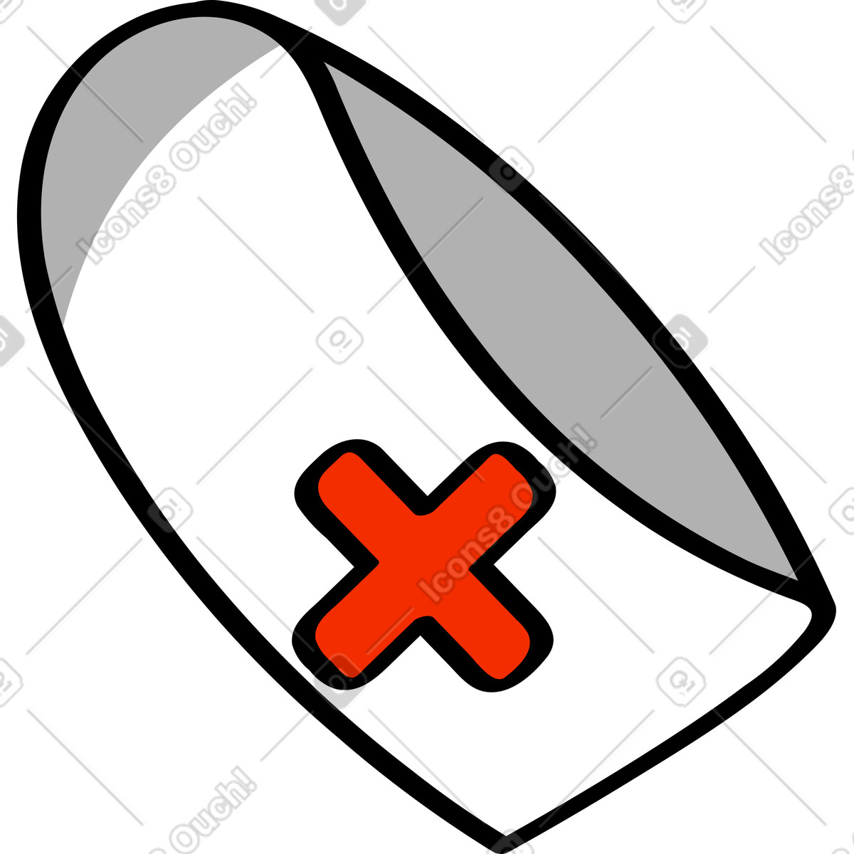 Medizinische kappe-Illustration im Looney-Stil als Download in PNG, SVG