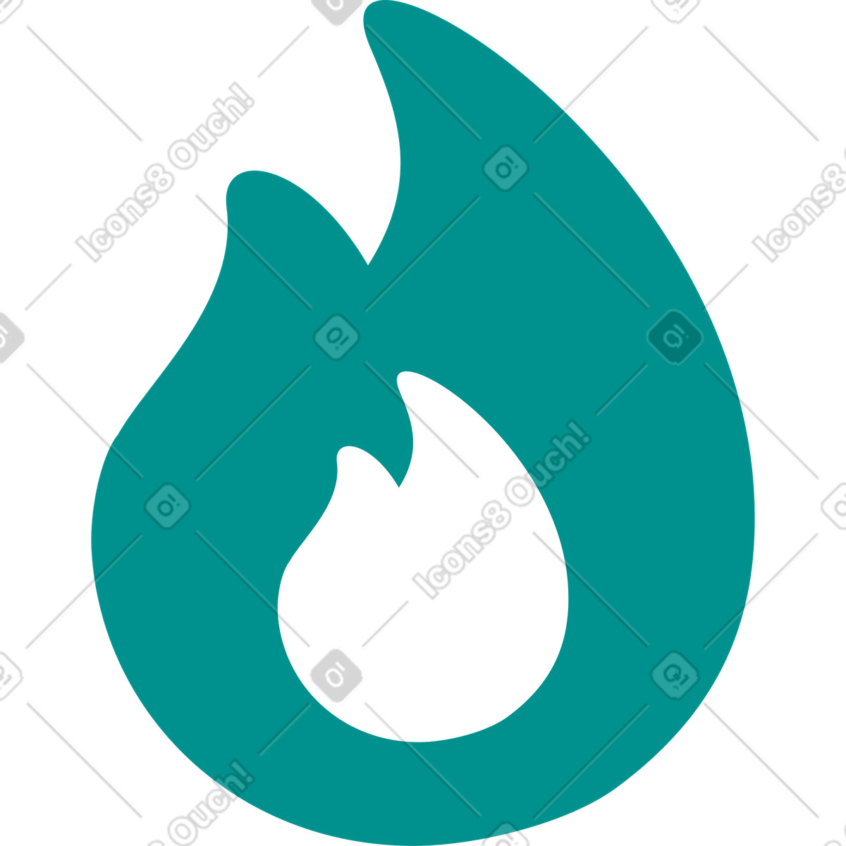 Flames illustration in Natty style download in PNG, SVG