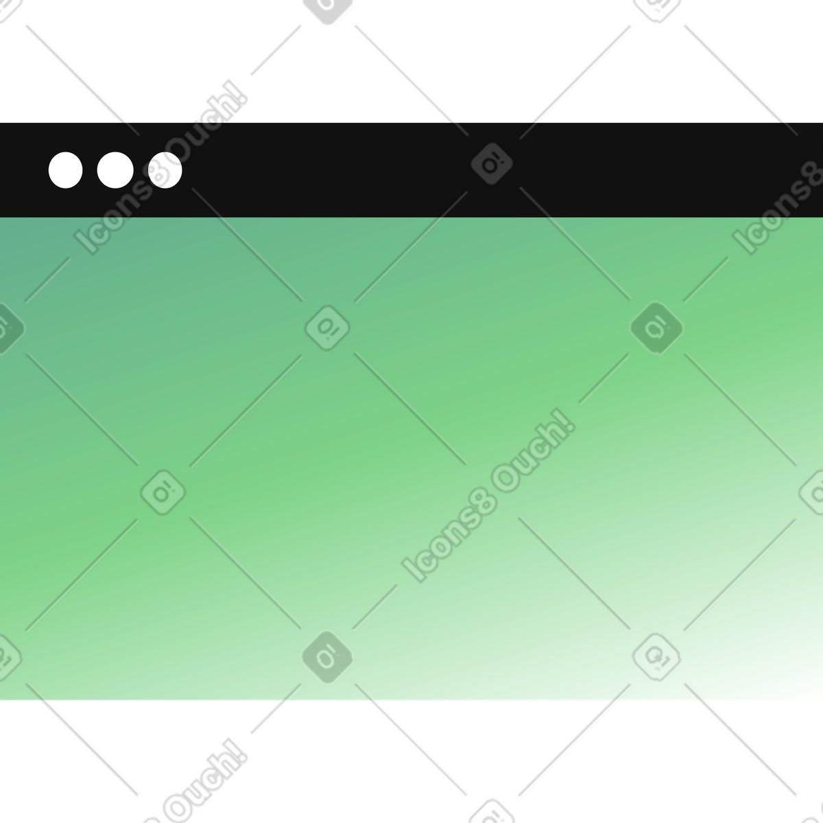 Browser window illustration in PNG, SVG