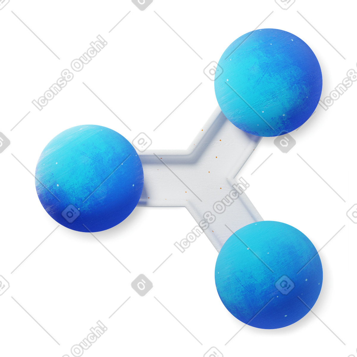Connect and share symbol illustration in 3D Microsoft Fluent style download in PNG, SVG