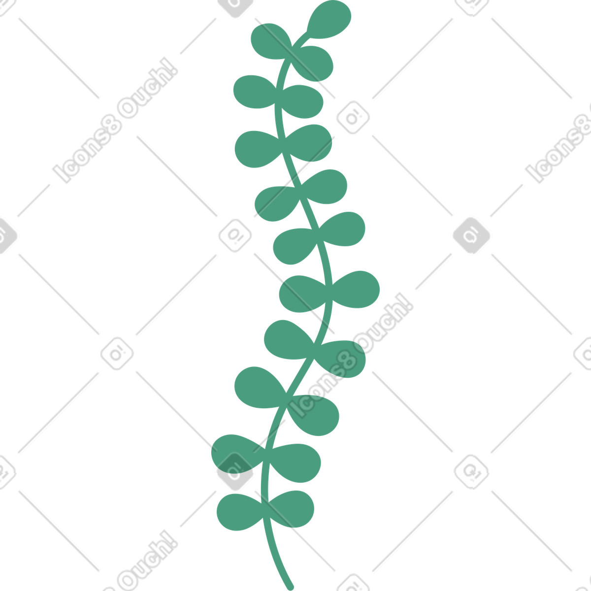 Ilustración Planta en estilo Macaroni a descargar en PNG y SVG