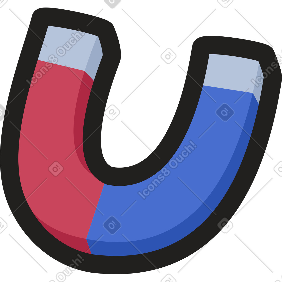 Clipart スタイルの 磁石 のイラストをPNG、SVG形式でダウンロード