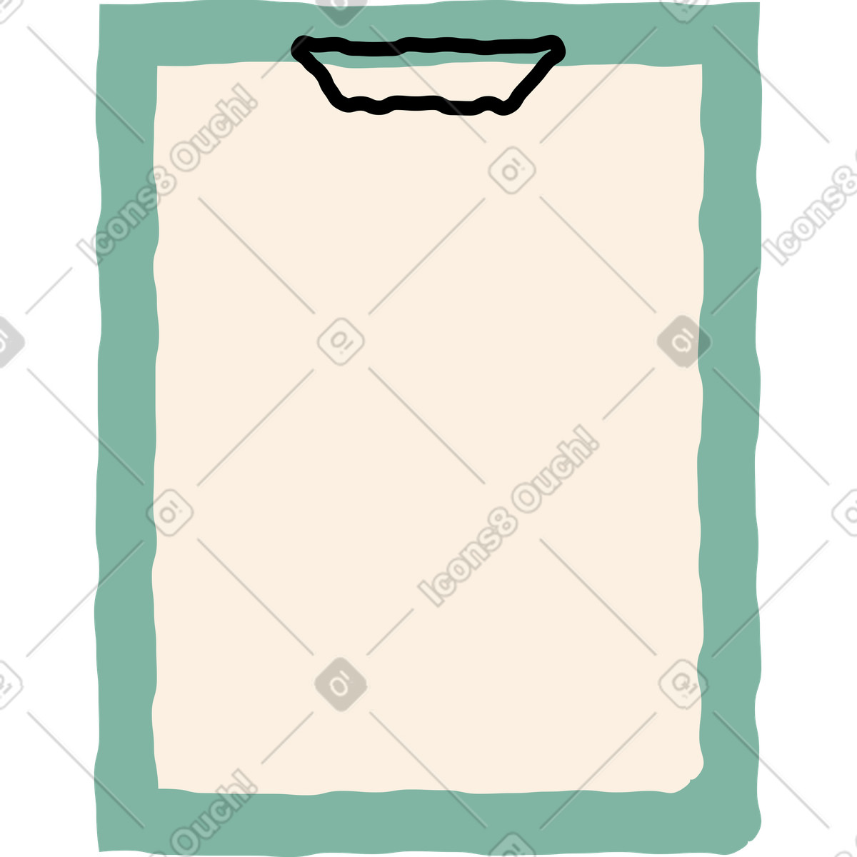 Pad with a list illustration in PNG, SVG