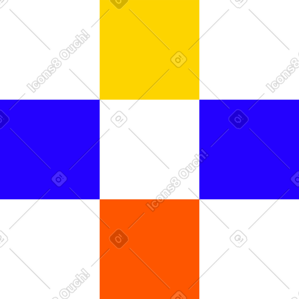Four squares illustration in Framework style download in PNG, SVG