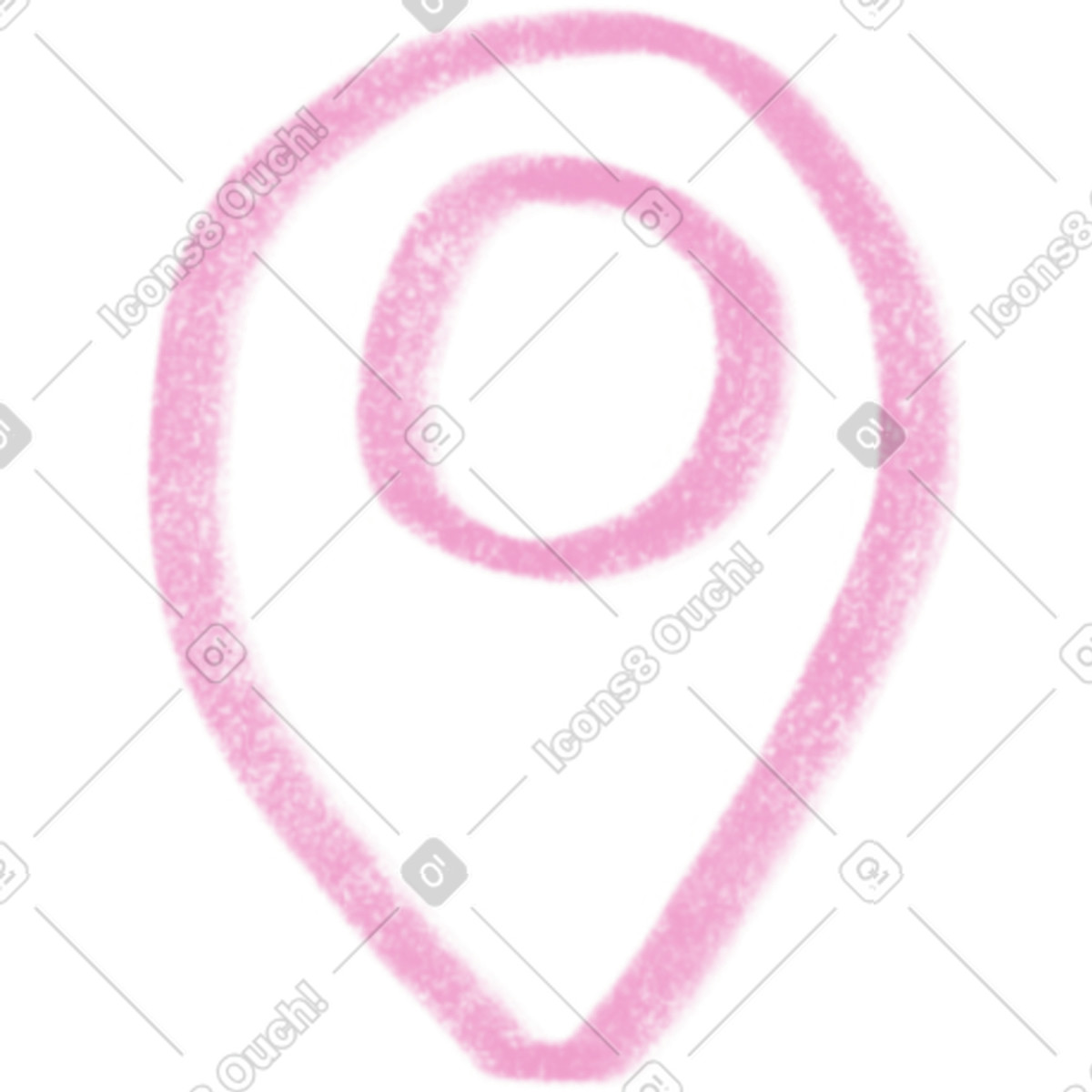 Company スタイルの Pink gps symbol のイラストをPNG、SVG形式でダウンロード