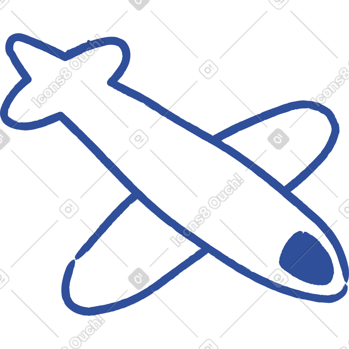 Flugzeug-Illustration im Lime-Stil als Download in PNG, SVG