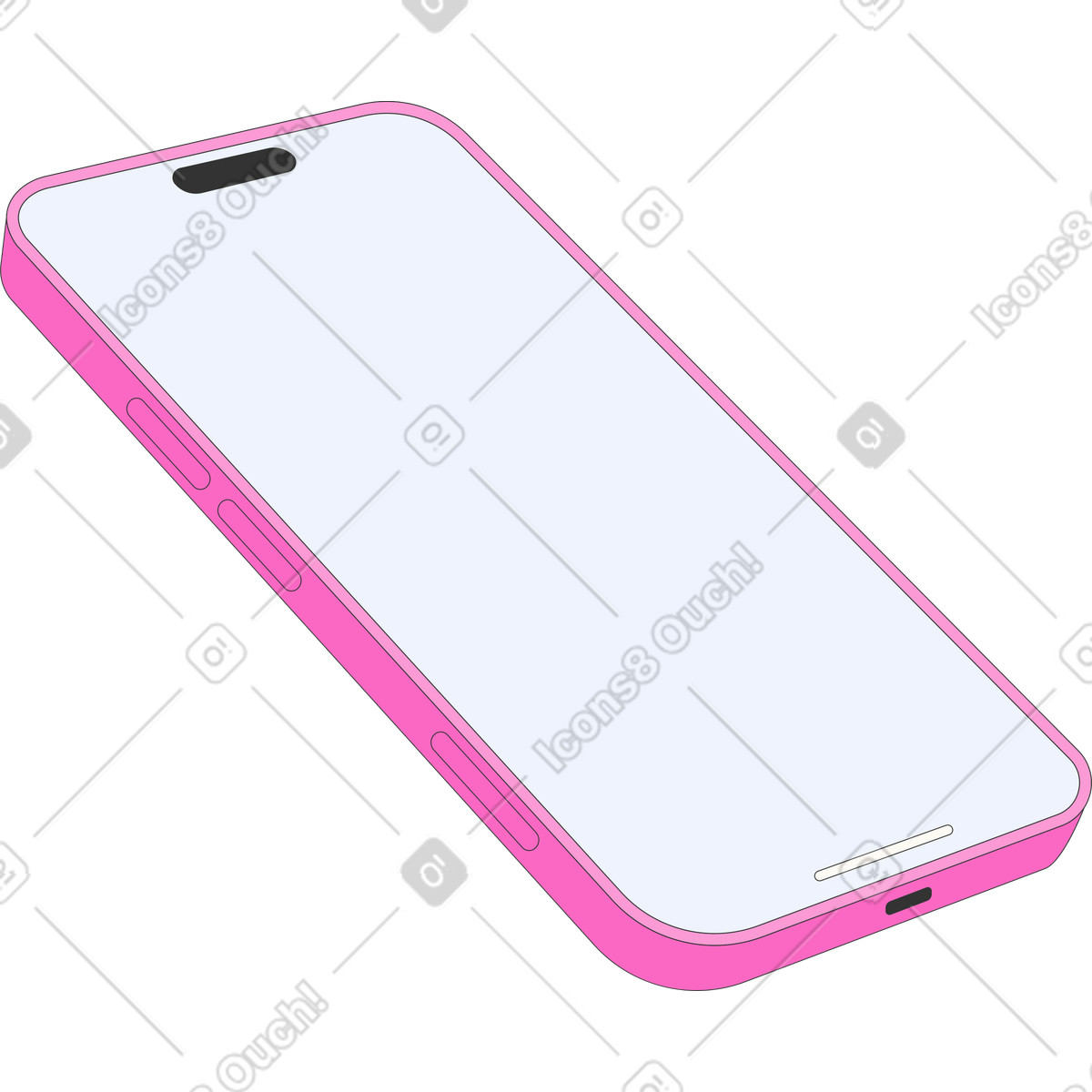 Telefono illustrazione in stile Kit scarica in PNG, SVG