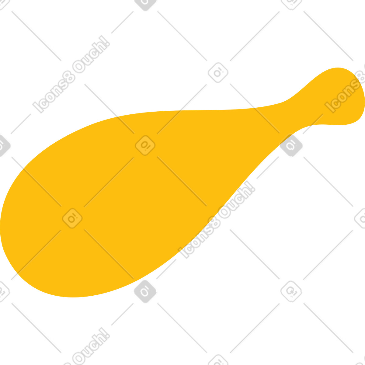 Ilustración Pierna de pollo en estilo Sammy a descargar en PNG y SVG