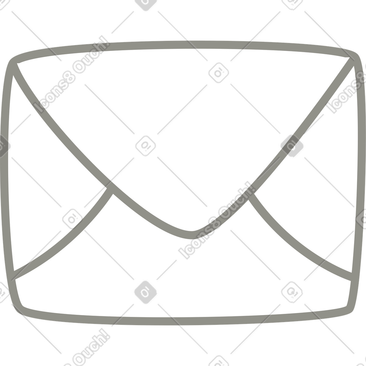 Plain スタイルの 灰色のメッセージ のイラストをPNG、SVG形式でダウンロード