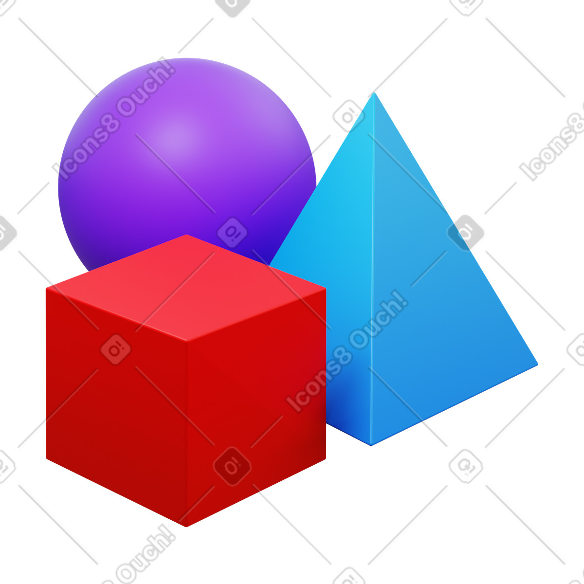 Object illustration in 3D Fluency style download in PNG, SVG