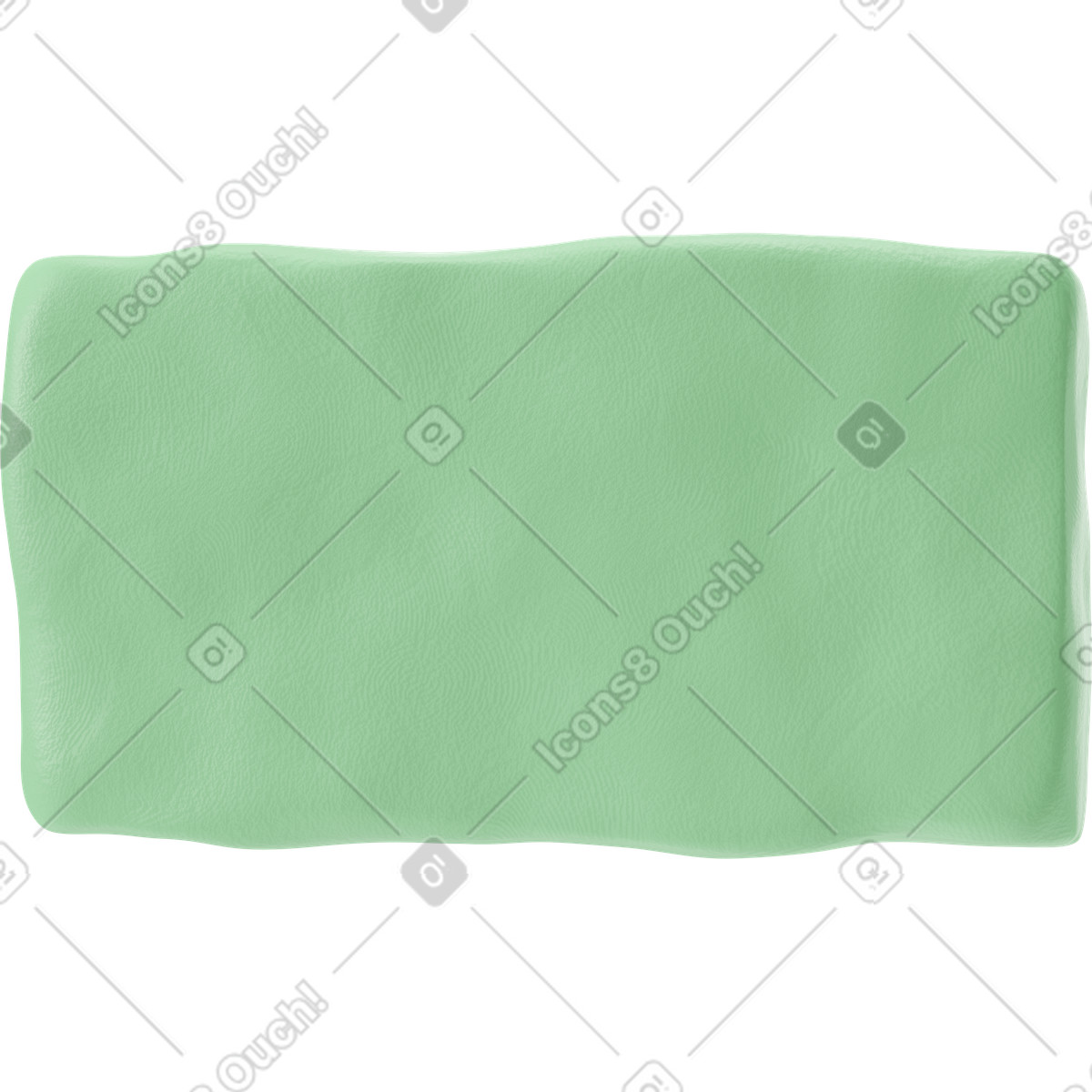 Ilustração de Torso 3d em pano verde no estilo Stripy para baixar PNG, SVG