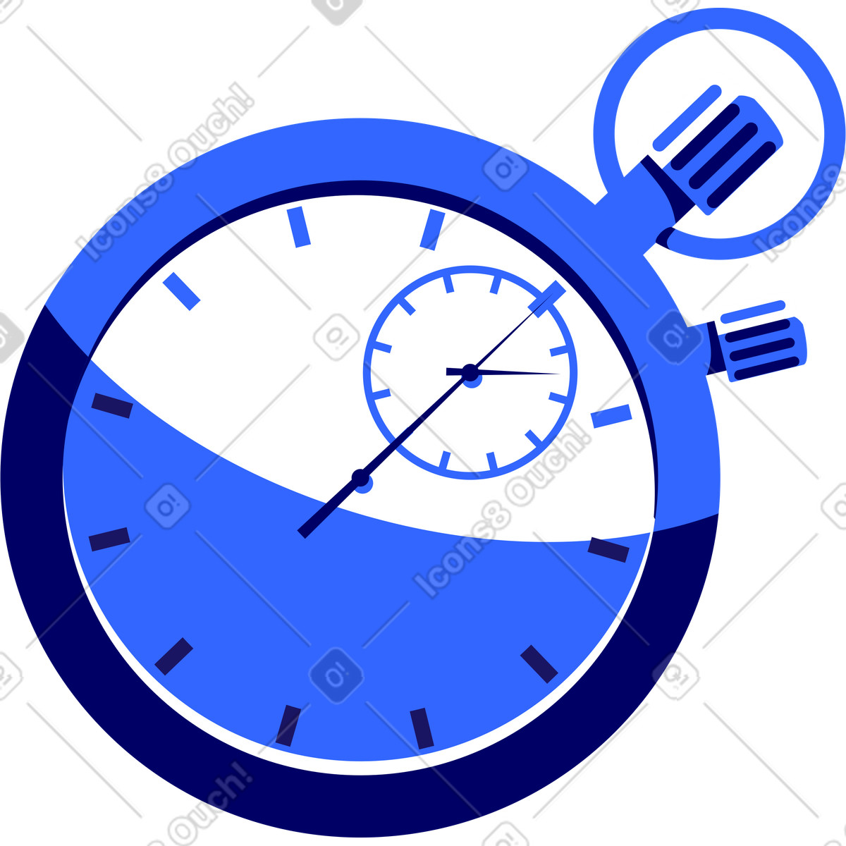 Stopwatch illustration in Lounge style download in PNG, SVG