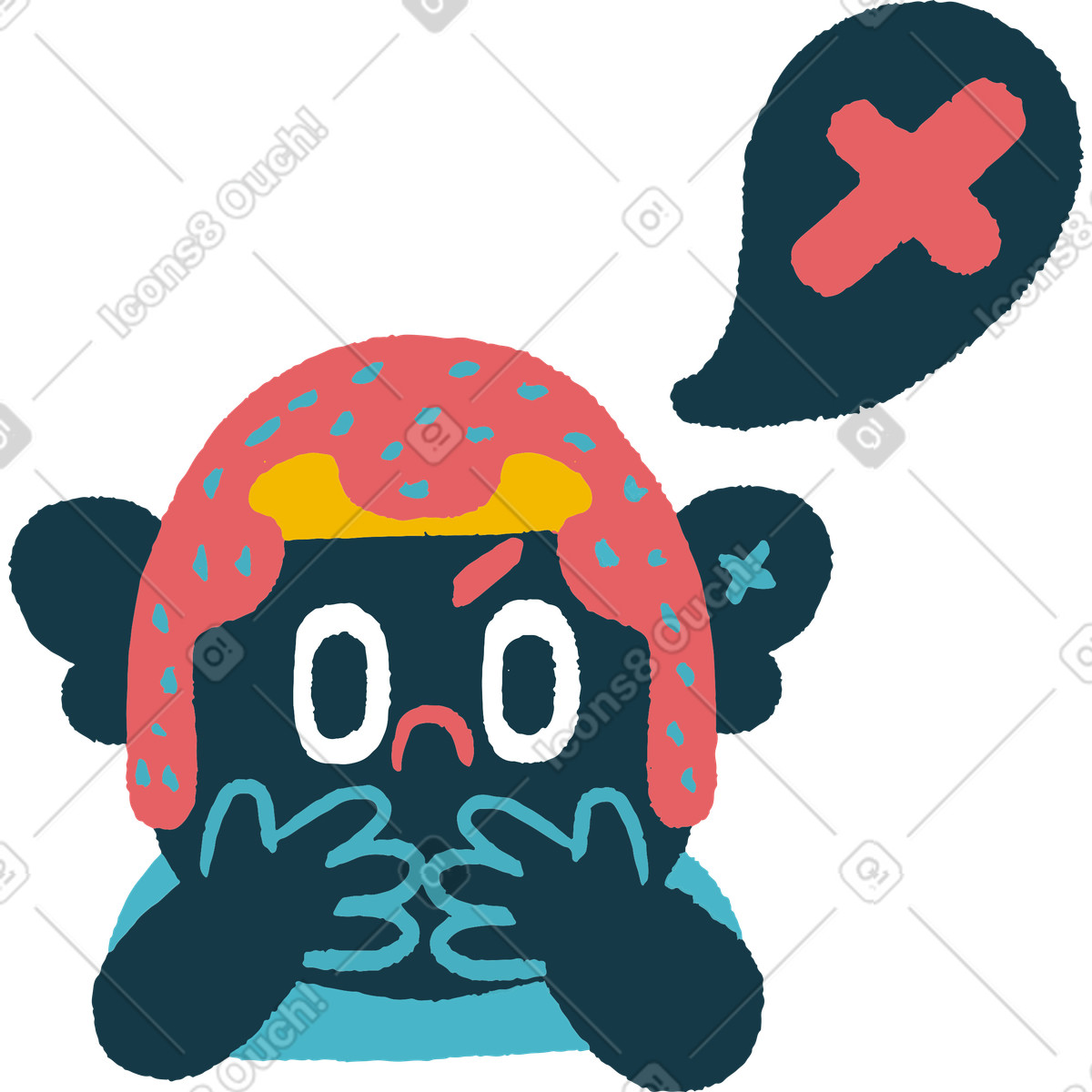 Keine kommentare-Illustration im Flamenco-Stil als Download in PNG, SVG