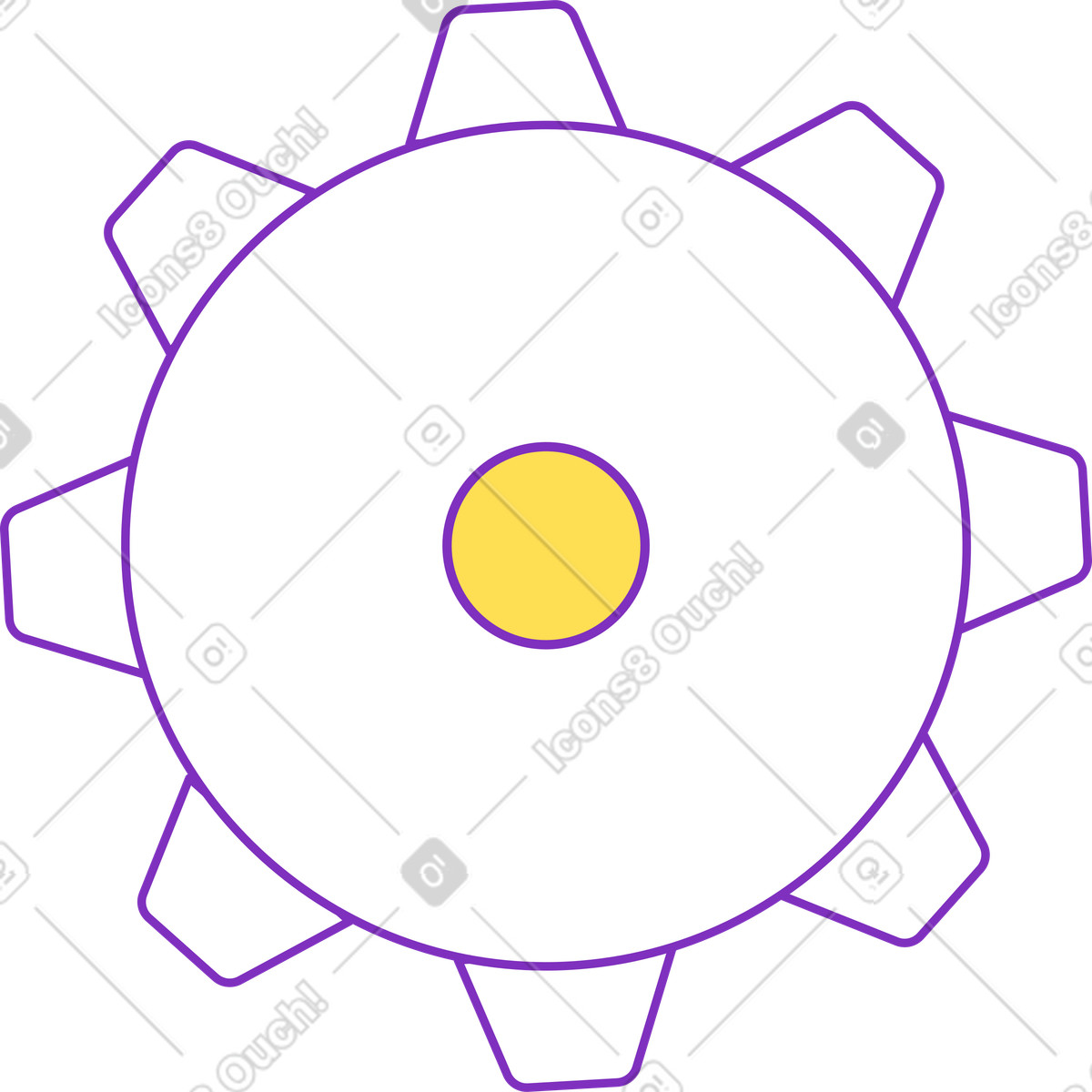 Pignone grande illustrazione in stile Elastic scarica in PNG, SVG