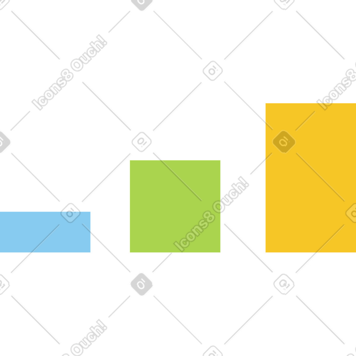 Catchy スタイルの Bar graph のイラストをPNG、SVG形式でダウンロード