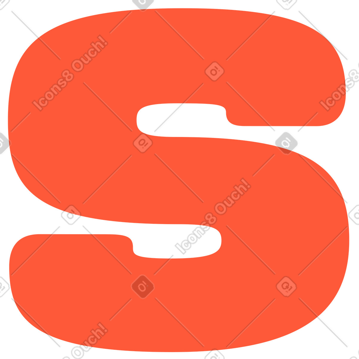 Lettera s illustrazione in stile Beam scarica in PNG, SVG