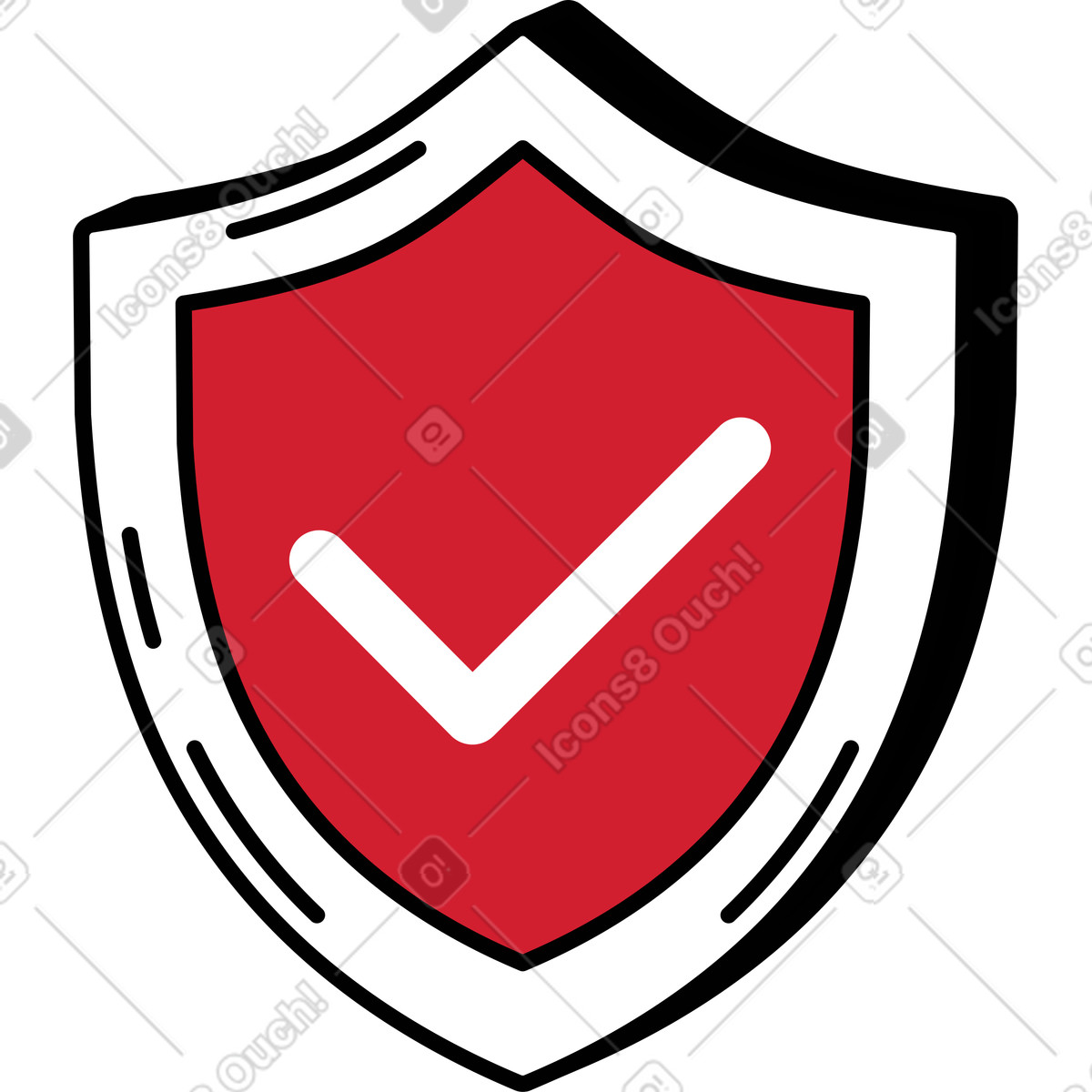 Schild-Illustration im Ruby-Stil als Download in PNG, SVG