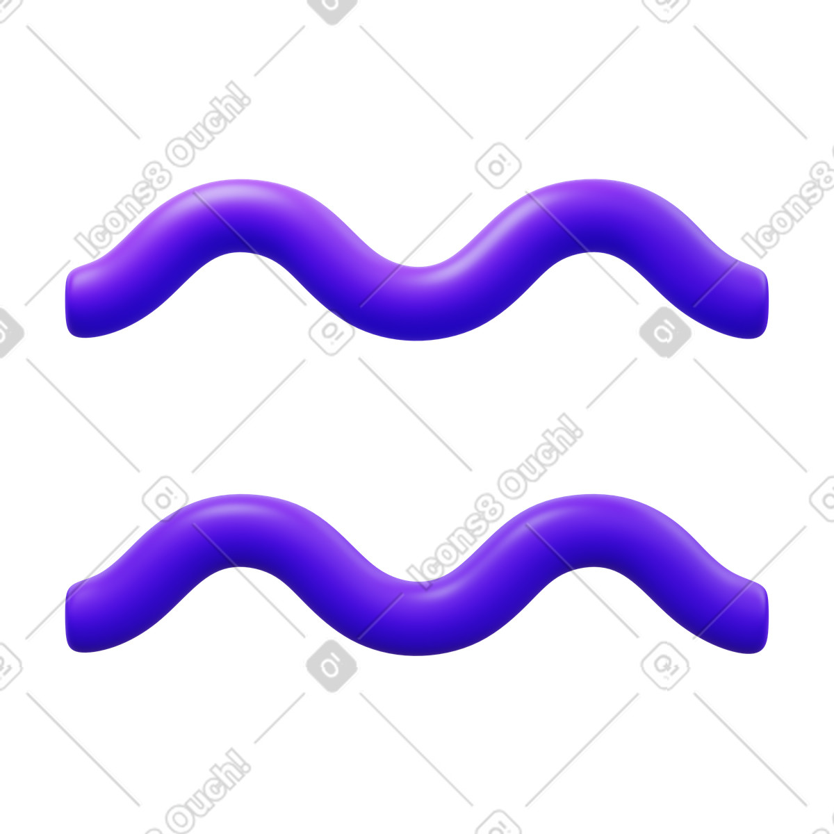 Aquarius illustration in 3D Fluency style download in PNG, SVG