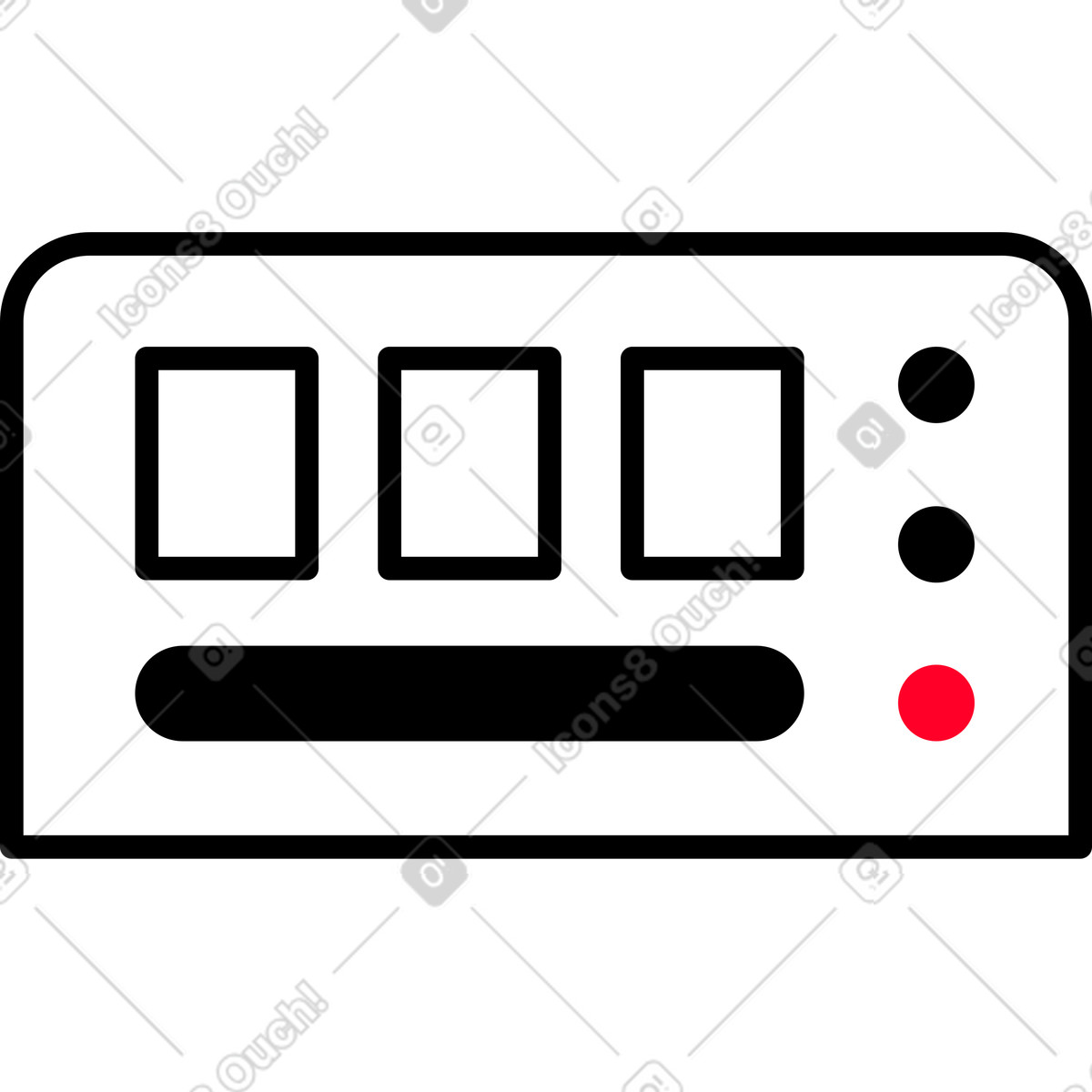 Ilustración animada Caja de control en estilo Transistor a descargar en GIF, Lottie (JSON), AE