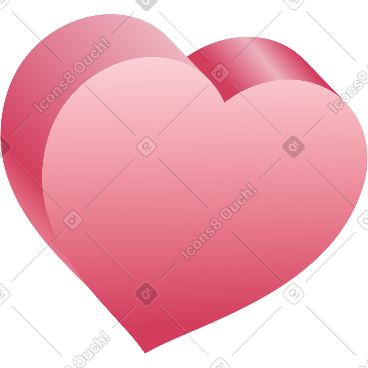 Ilustración Pequeño icono de corazón en estilo Colors a descargar en PNG y SVG