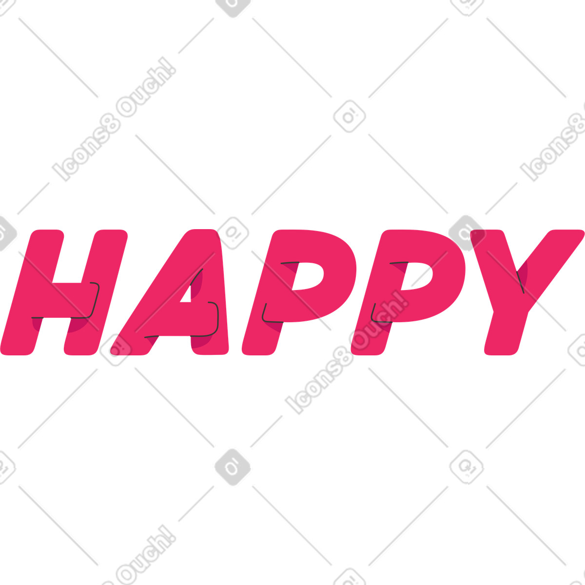 Ilustración Contento en estilo Dizzy a descargar en PNG y SVG