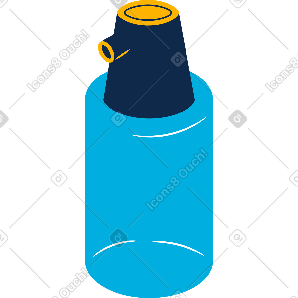 Flame スタイルの Antiseptic bottle のイラストをPNG、SVG形式でダウンロード