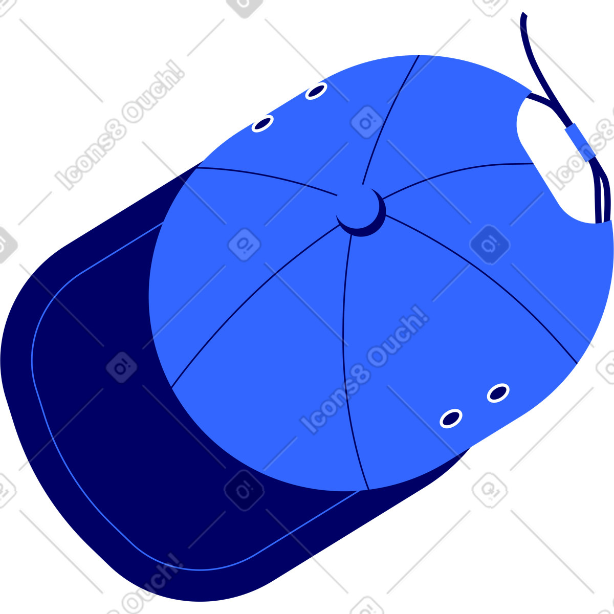 Ilustración Baseball hacia en estilo Lounge a descargar en PNG y SVG