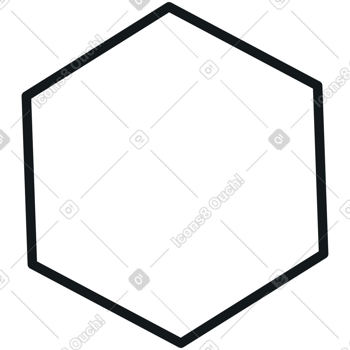 Illustration Hexagone dans le style Midnight à télécharger aux formats PNG, SVG