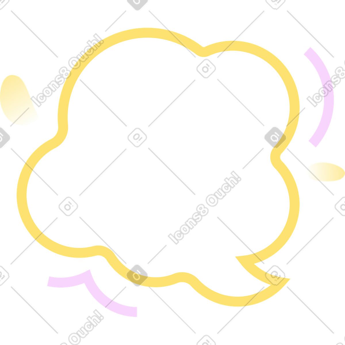 Blops illustrazione in stile Marginalia scarica in PNG, SVG