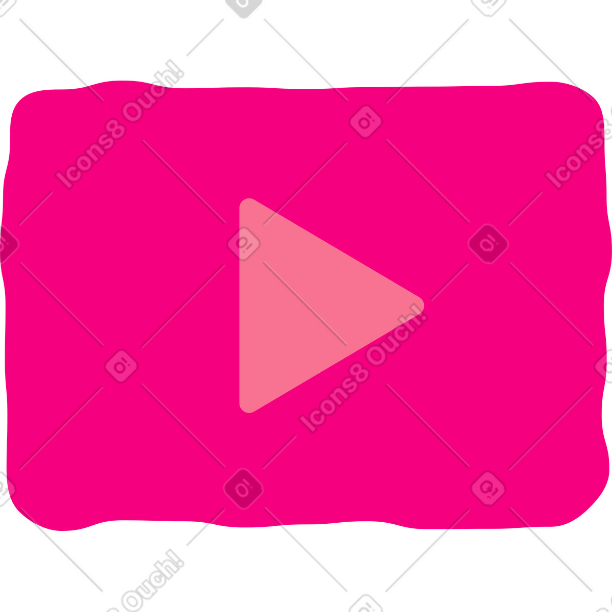 Icona di riproduzione illustrazione in stile Giggle scarica in PNG, SVG