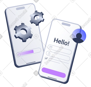 Smartphone Onboarding, Hello Screen on Smartphone, Phone Activation and Setup PNG, SVG