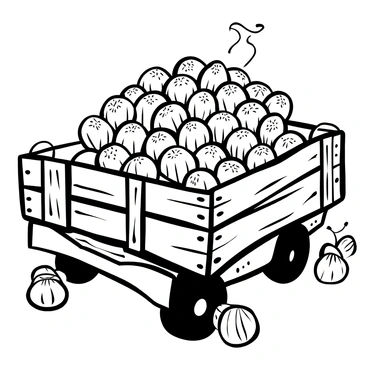 A rustic wooden crate overflowing with freshly picked figs, showcasing their unique shapes and textures. The crate is positioned on a vintage truck bed with visible wooden slats and aged metal fittings. Surrounding the crate, scattered figs lie on the truck bed, hinting at the recent harvest. The truck bed has a weathered appearance, with distinct grain patterns and signs of wear from years of use. Soft shadows fall across the scene, enhancing the textures of the wood and the figs.