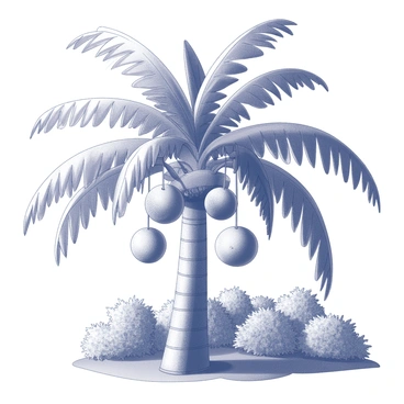 A tropical tree heavy with ripe fruit in a sunlit orchard