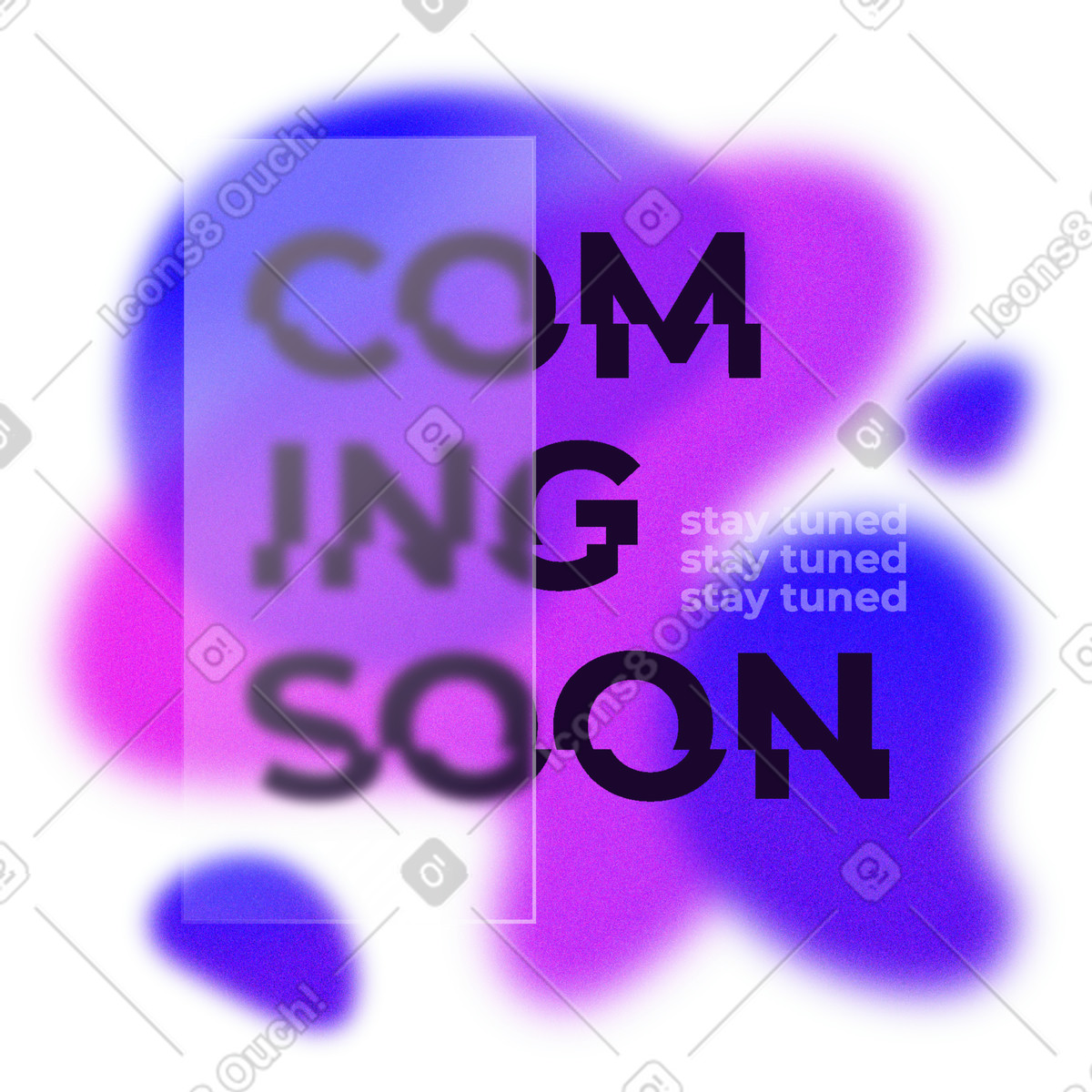 Coming soon typography illustration in style download in PNG, SVG