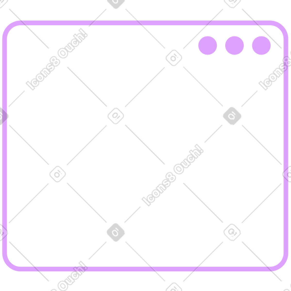 Outline 스타일의 브라우저 일러스트레이션 PNG, SVG 다운로드