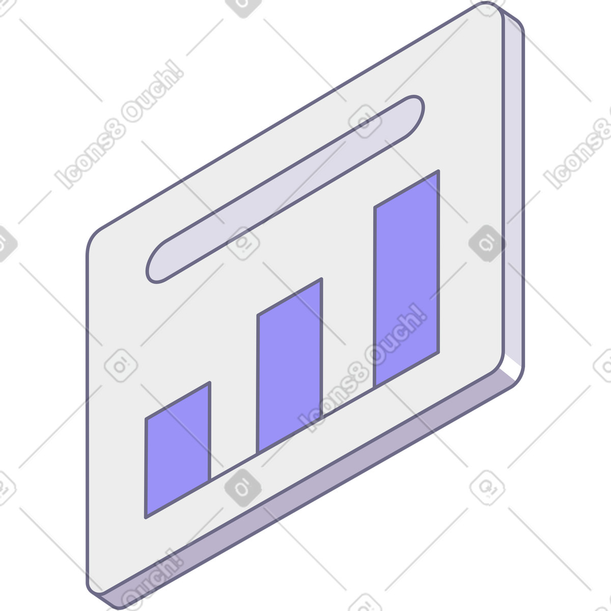 Chart illustration in PNG, SVG