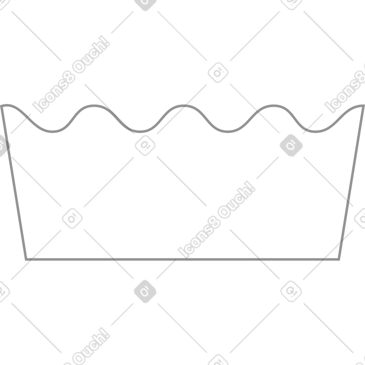 Icona lineare della corona illustrazione in stile Concept scarica in PNG, SVG