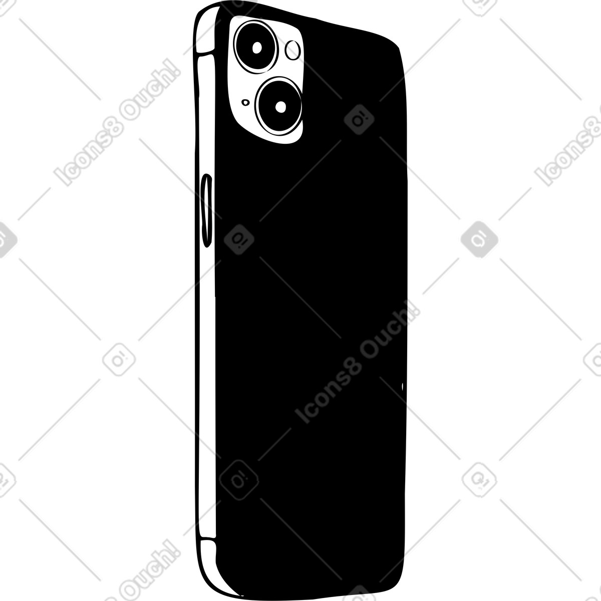 Marks スタイルの Iphone 戻る のイラストをPNG、SVG形式でダウンロード