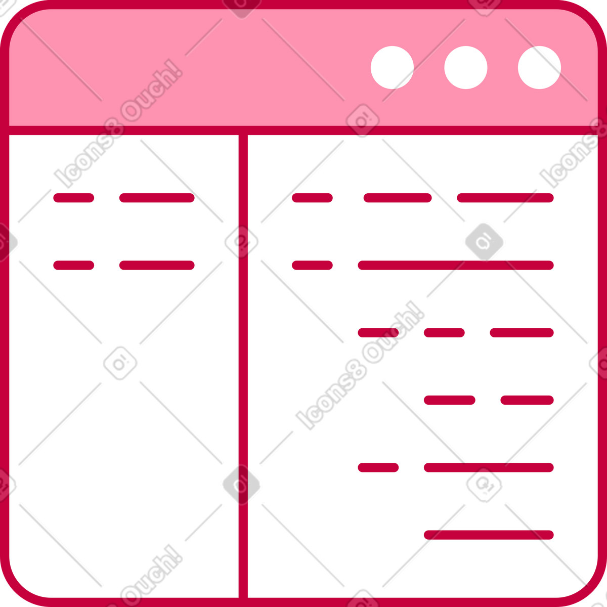 Programming code in browser window illustration in PNG, SVG