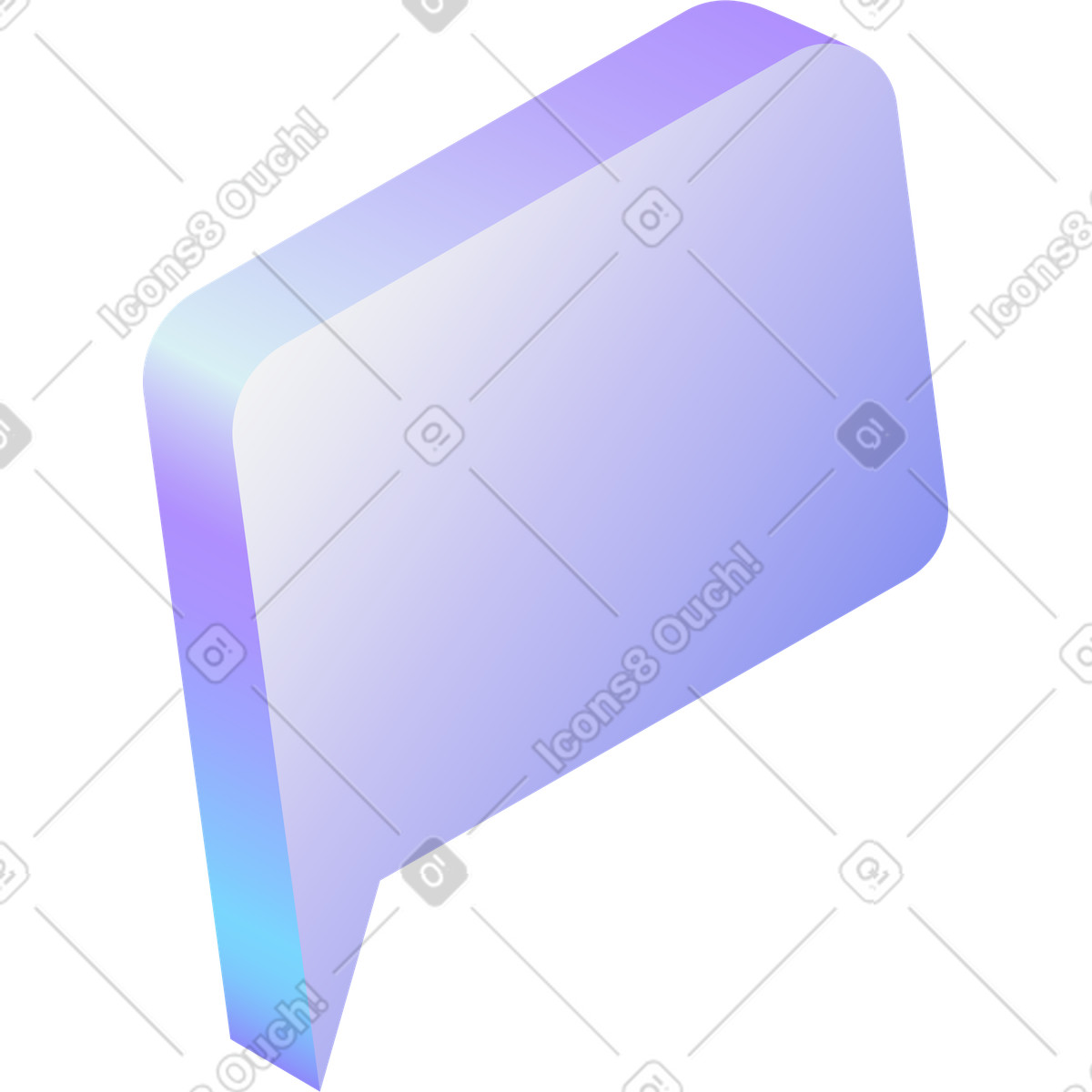 Hi-tech スタイルの ふきだし のイラストをPNG、SVG形式でダウンロード