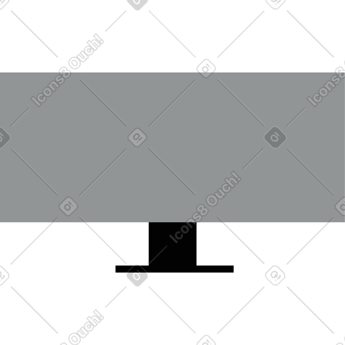 Monitor illustration in PNG, SVG