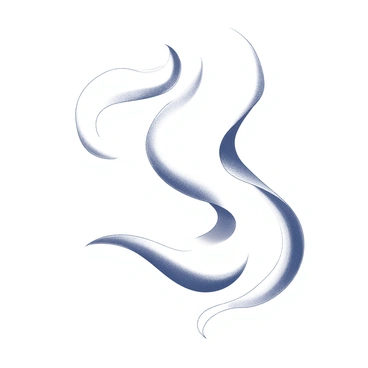 A series of flowing, curvy lines arranged in a way that suggests the outline of a human body. The lines twist and turn gracefully, creating a sense of movement and fluidity. The composition emphasizes the curves and contours typically associated with human anatomy. The overall structure is harmonious and balanced, with the lines intertwining to suggest different poses or positions of the body.